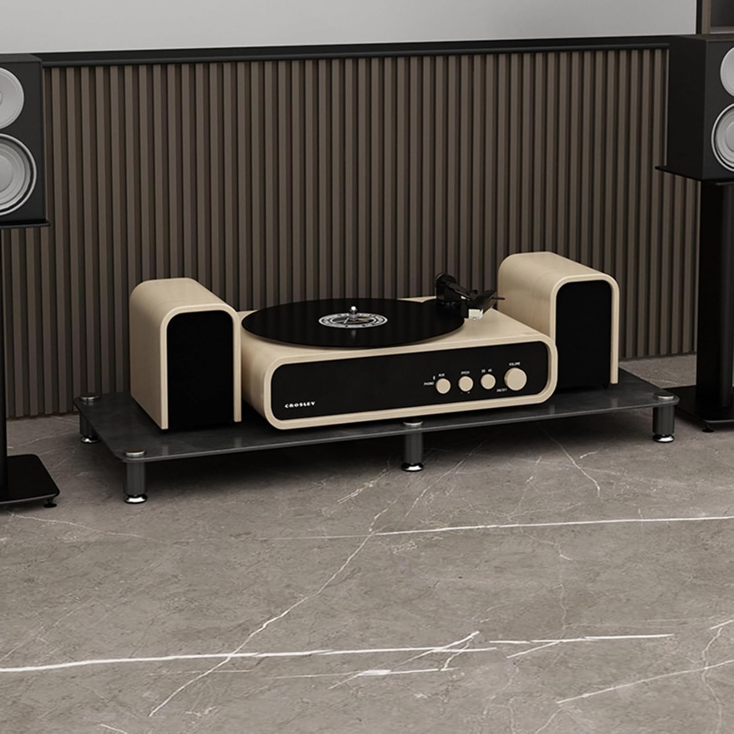 4-Media Stand White Entertainment Center Stylish Stereo Rack for Tv & Audio Equipment Spacious Storage Cabinet 120X45X73.5 Cm Perfect for Home Theater-Black-120x45x10cm