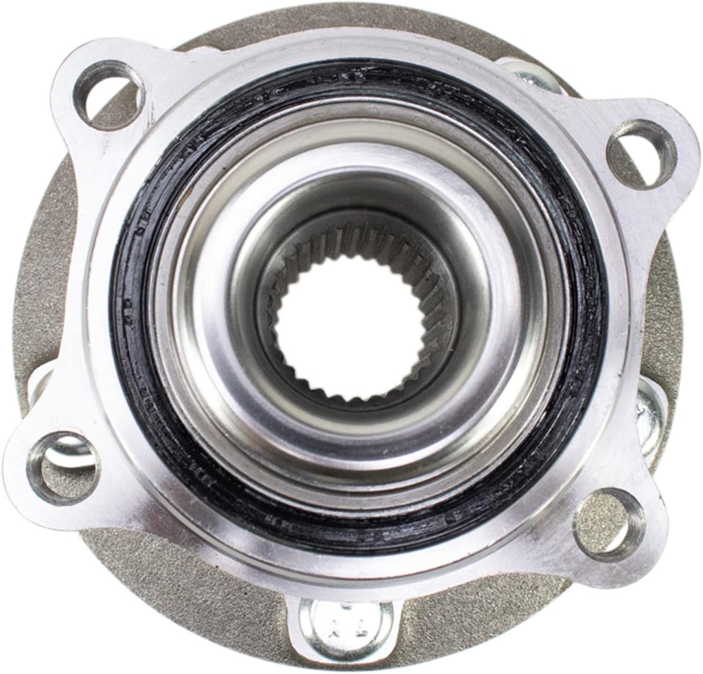 TRQ Front Left and Right Wheel Bearing and Hub Assembly Set 2 Piece Compatible with 15-19 Hyundai Sonata 18-21 Tucson 21-22 Veloster N Manual Transmission 2016 Kia Optima LX EX LX 1.6T 17-21 Sportage