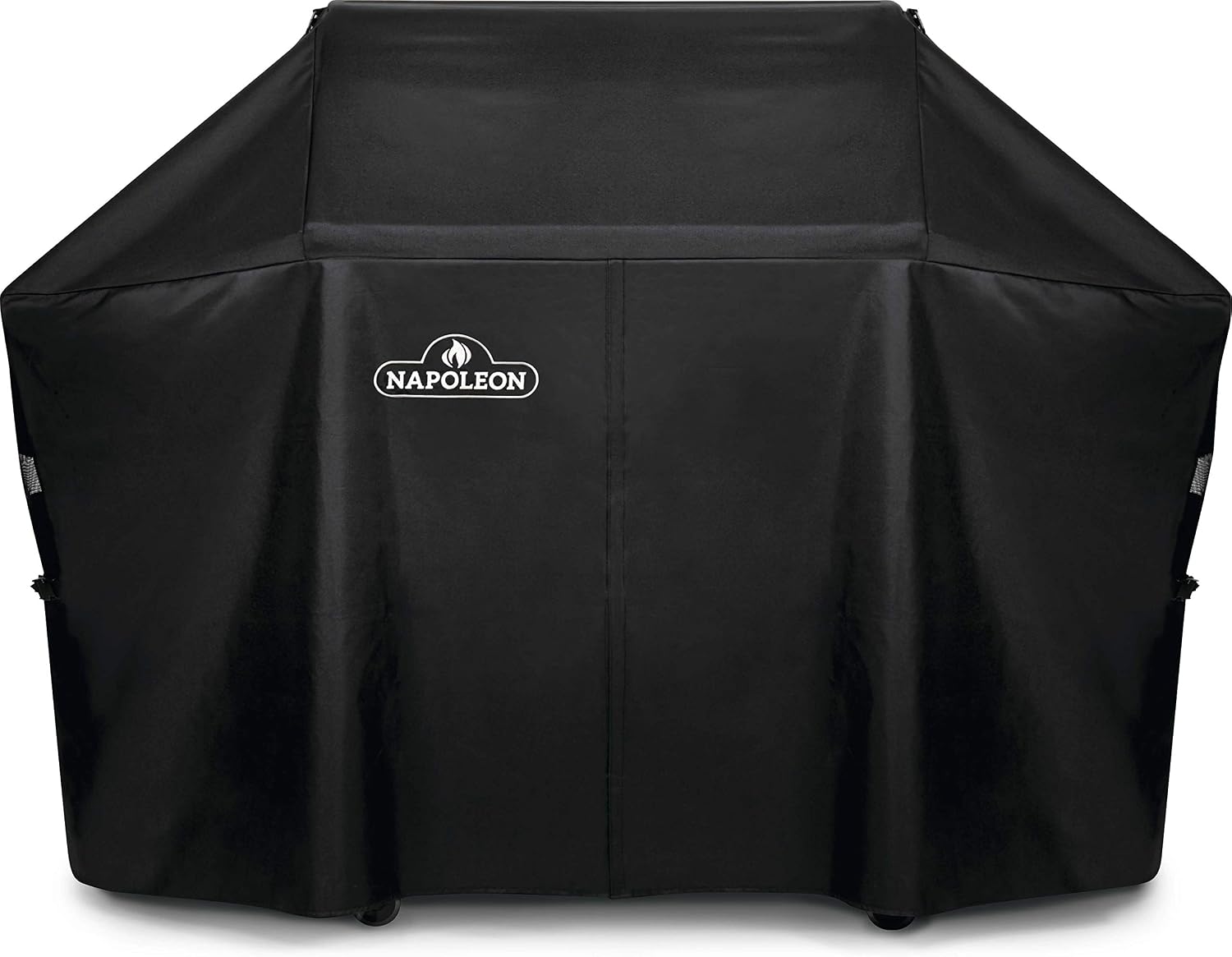 Napoleon Grill Cover for Prestige PRO 500 and Prestige 500 - Black, Water Resistant, UV Protected, Air Vents, Hook and Loop Closure, Hanging Loops, Adjustable Buckled Straps