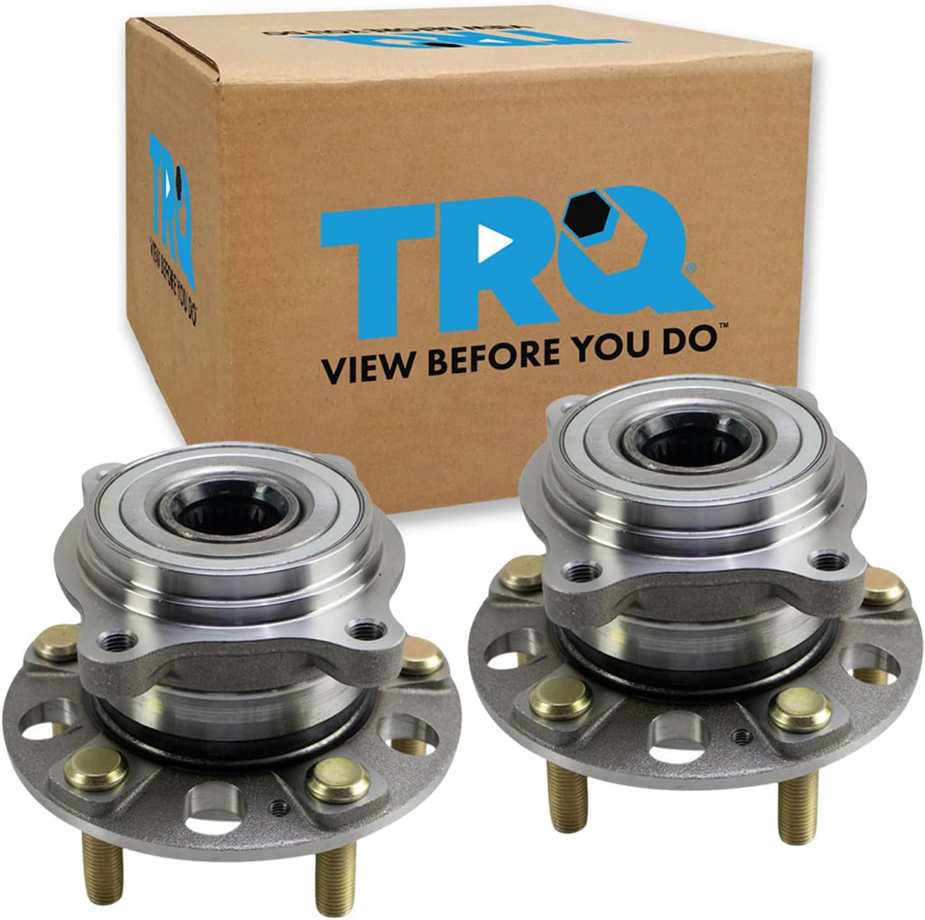 TRQ 2 Piece Rear Wheel Bearing & Hub Assembly Set AWD Compatible with 2016-2021 Hyundai Tucson Kia Sportage