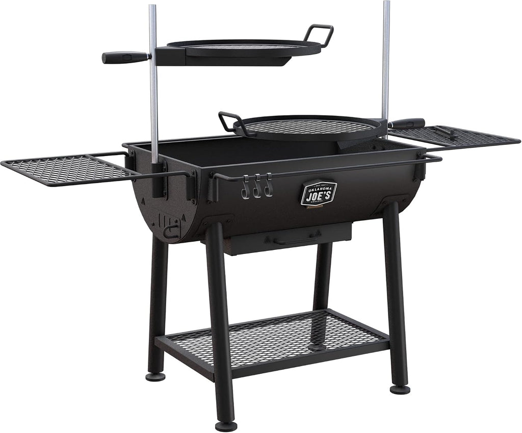Oklahoma Joe's Firecraft Series Modular Open Fire Barrel Charcoal Grill with 480 sq. in. Cooking Area in Black