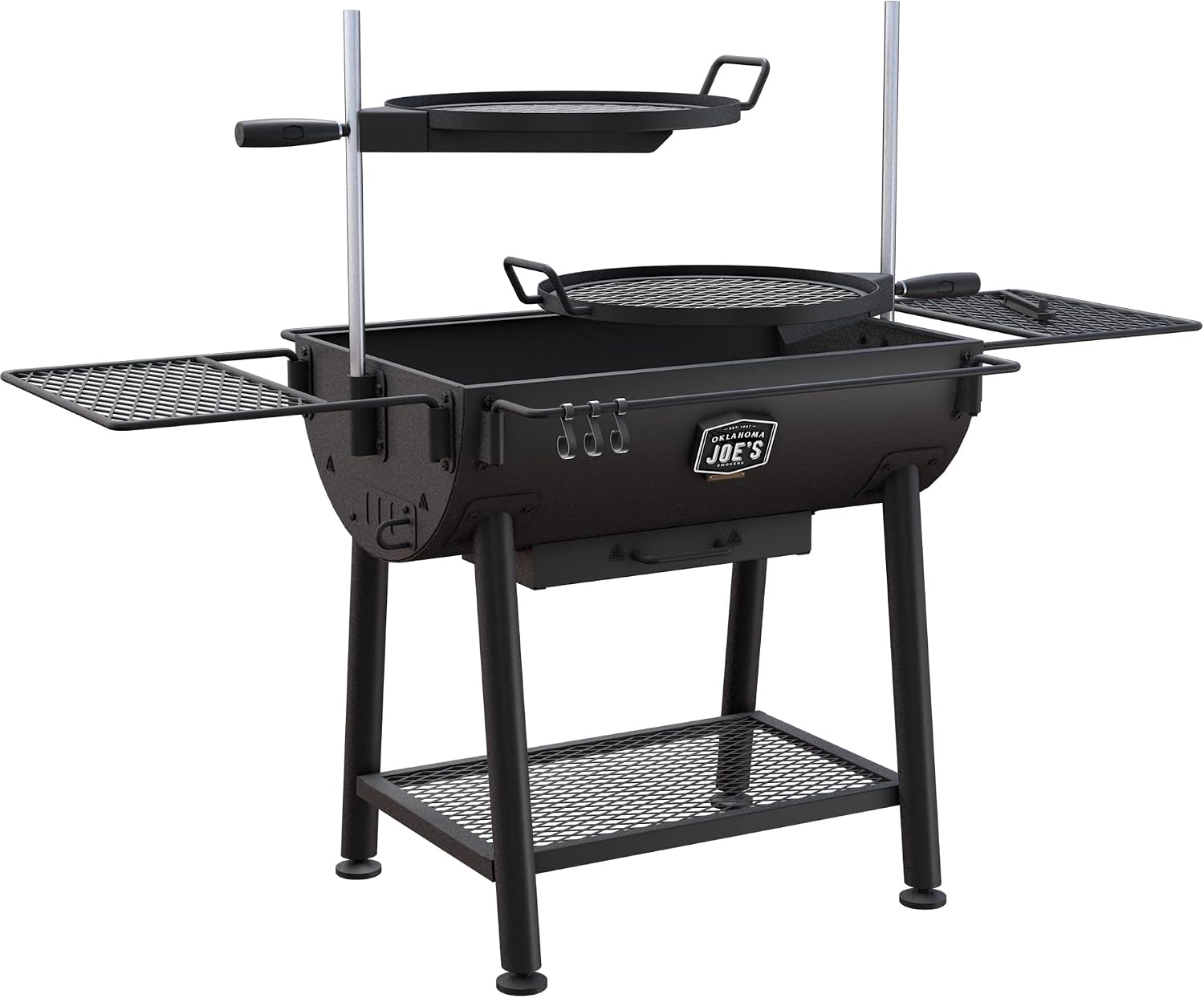 Oklahoma Joe's Firecraft Series Modular Open Fire Barrel Charcoal Grill with 480 sq. in. Cooking Area in Black
