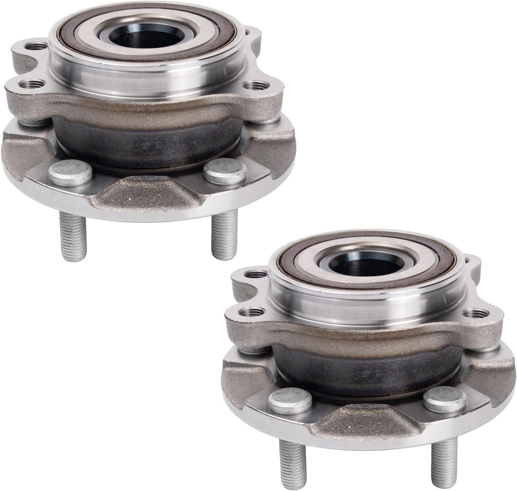 TRQ Front Left and Right Wheel Bearing and Hub Assembly Set 2 Piece Compatible with 2015-2017 Lexus NX200t 2018-2021 NX300 2015-2020 NX300h 2021 NX300h Luxury Base Model