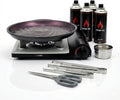 TECHEF - Stovetop Korean BBQ Non-Stick Grill Pan with Agni Portable Gas Stove Burner, Made in Korea (Master KBBQ Set)