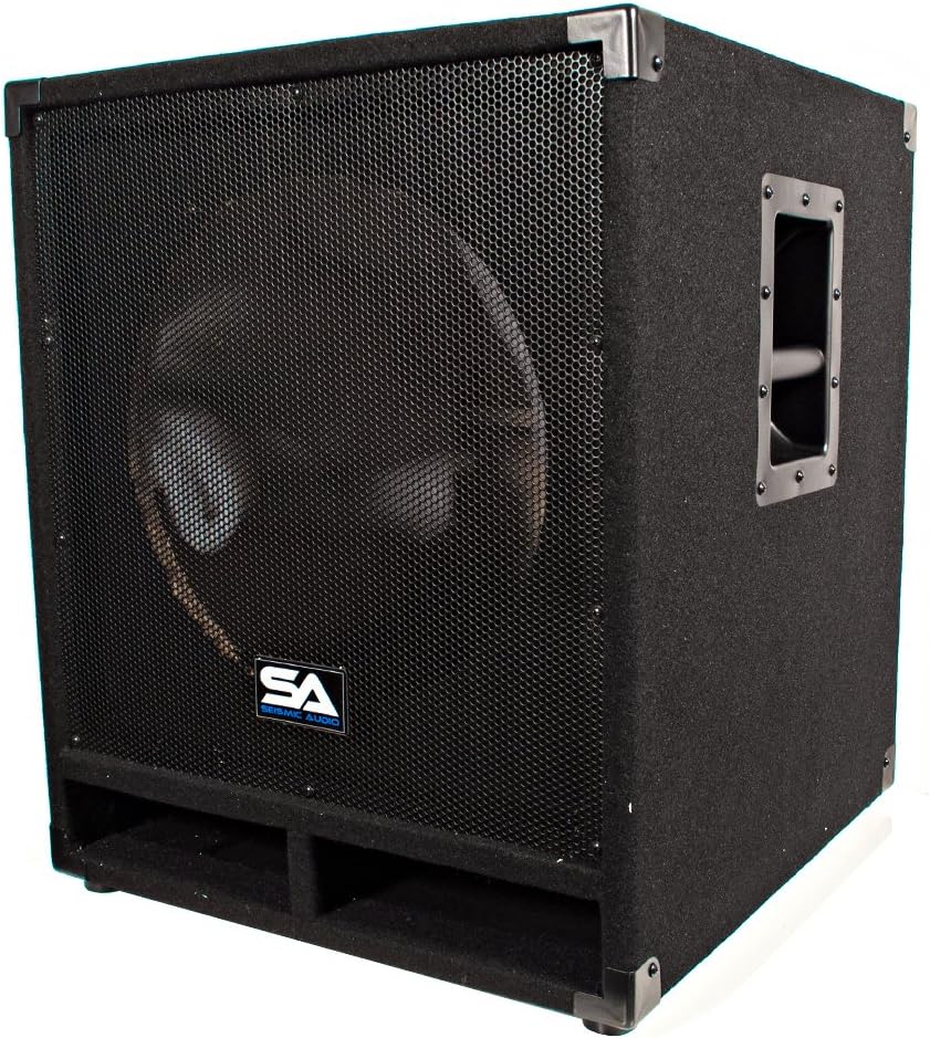 Seismic Audio Baby-Tremor_Empty Empty 15-Inch Subwoofer Cabinet PA/DJ/Band Live Sound Loudspeaker