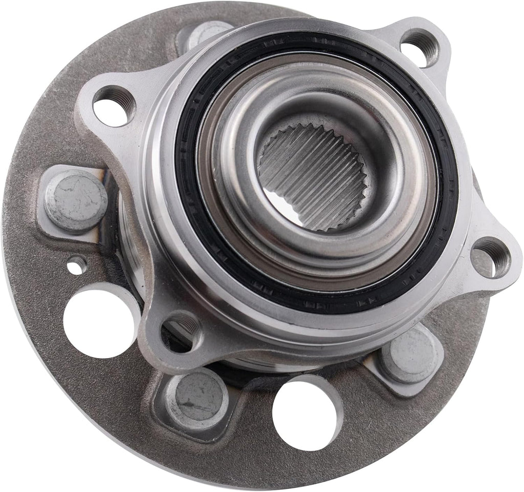 TRQ Left and Right Wheel Bearing and Hub Assembly Set 2 Piece Compatible with 2019-2022 Genesis G70 2019-2022 G70 AWD 2018-2019 Kia Stinger 2018-2019 Stinger AWD
