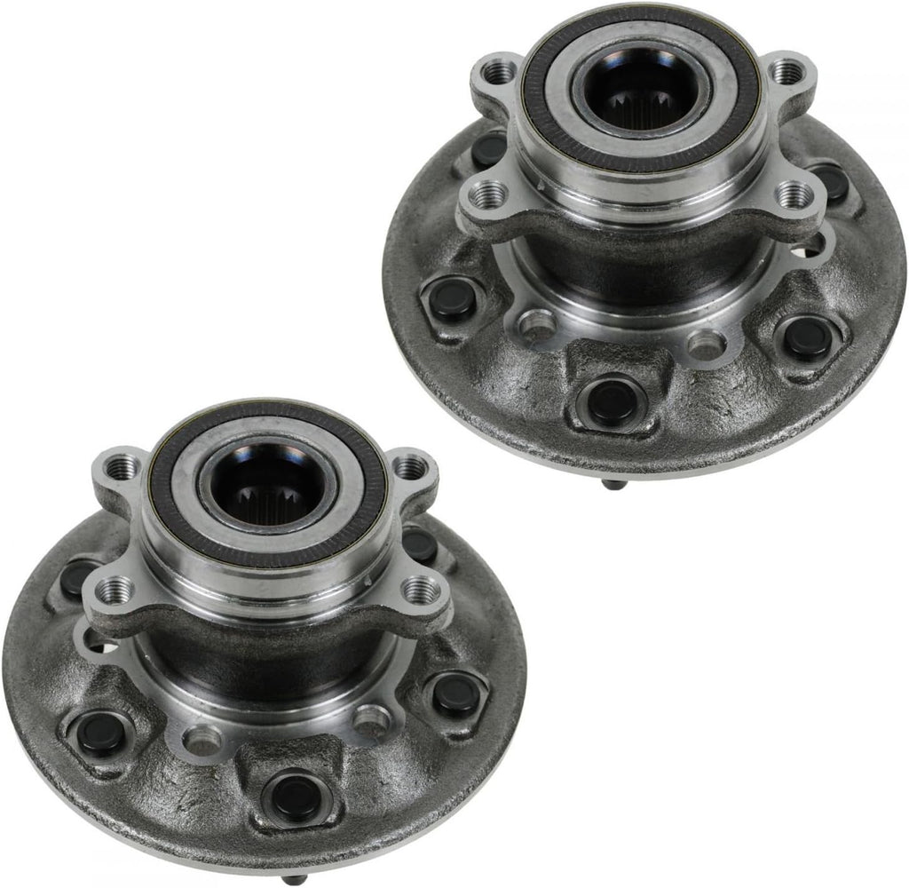 TRQ Front Driver and Passenger Side Wheel Bearing and Hub Assembly Set 2 Piece Compatible with 2009-2012 Chevrolet Colorado 4WD 2009-2012 GMC Canyon 4WD