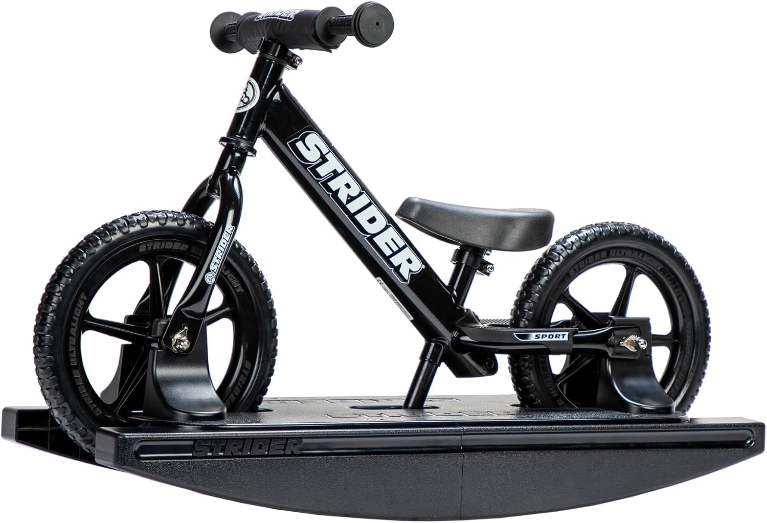 Strider Sport 2-in-1 Rocking Bike - Helps Teach Baby How to Ride a Balance Bicycle - for Kids 6 Months to 4 Years - Easy Assembly & Adjustments
