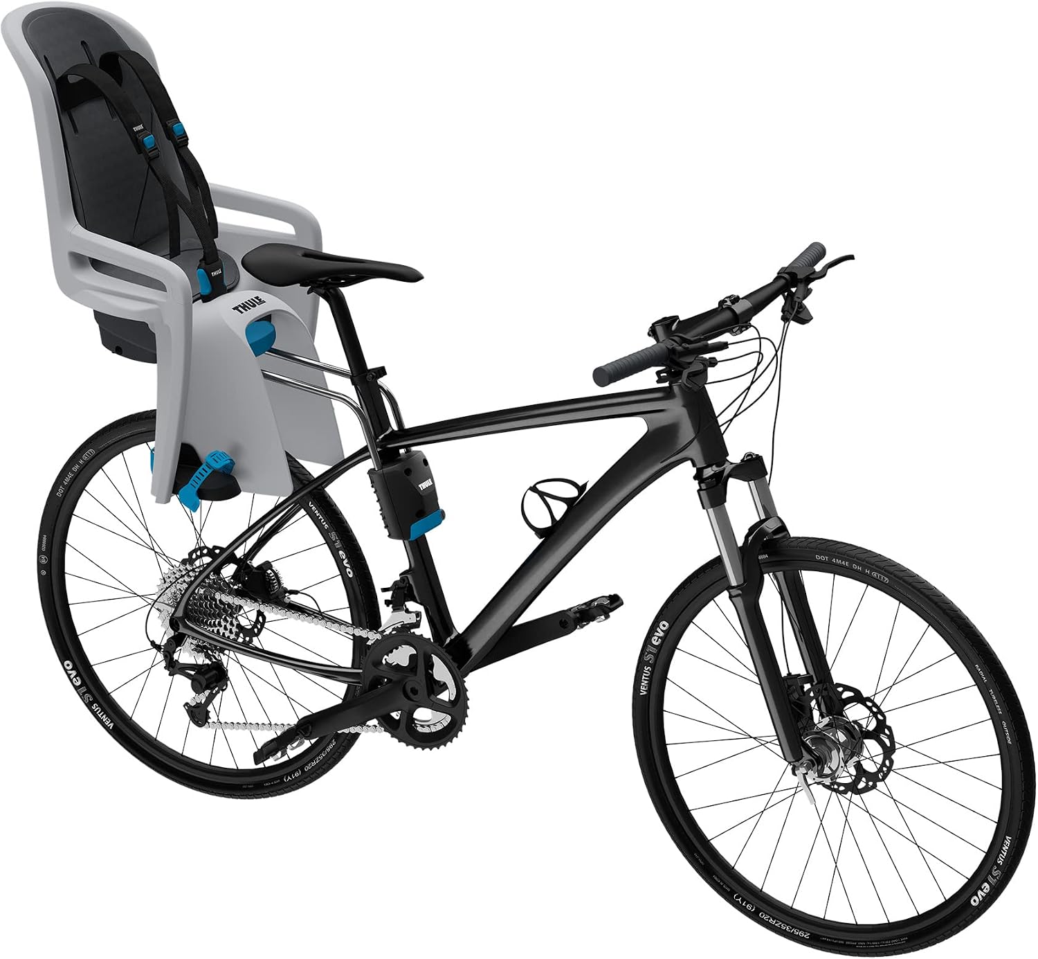 Thule Children's RideAlong Bike Seat, Light Gray, One Size