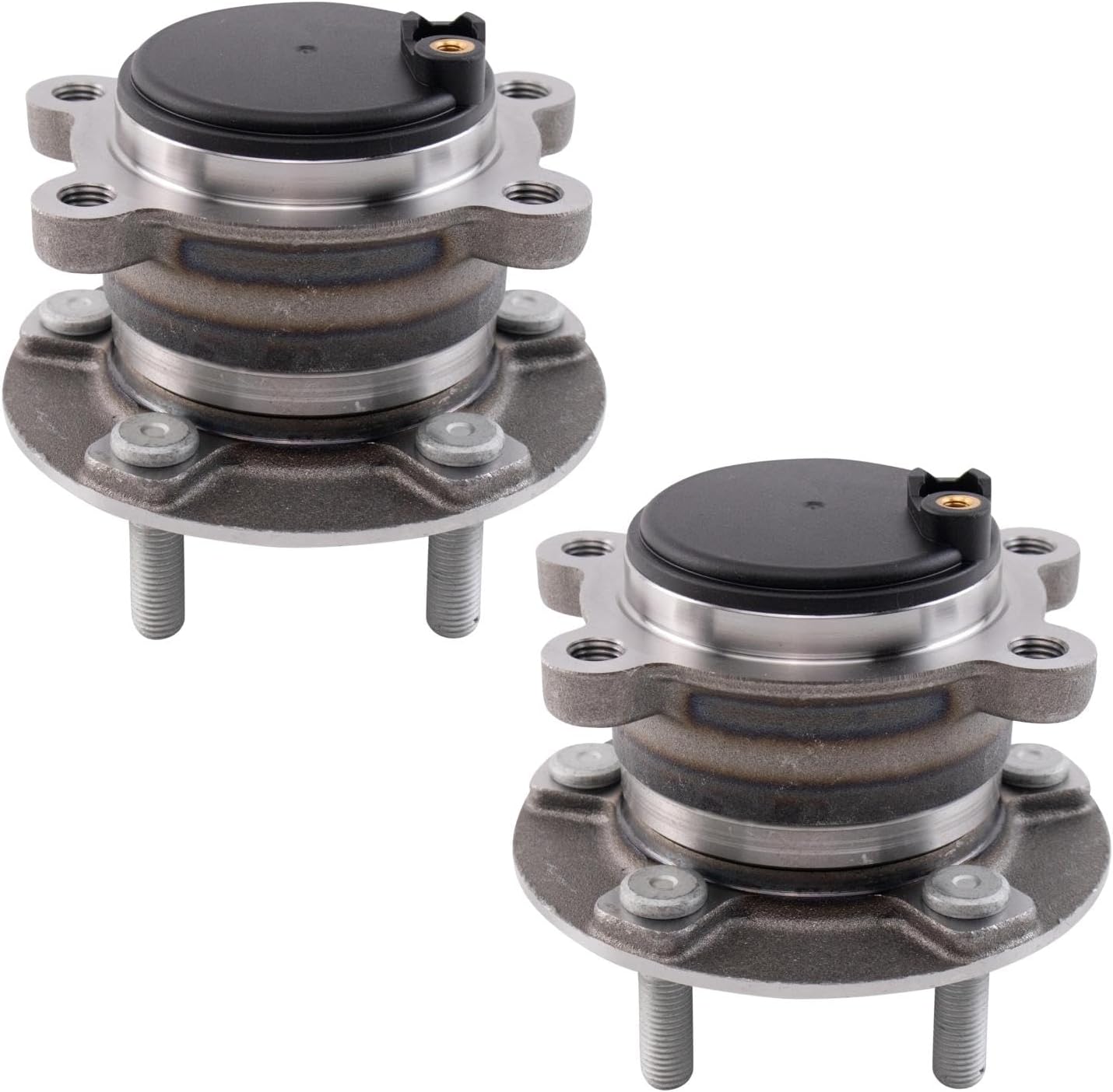 TRQ Rear Driver and Passenger Side Wheel Bearing and Hub Assembly Set 2 Piece Compatible with 2020-2022 Ford Escape Front Wheel Drive 2020-2022 Lincoln Corsair Front Wheel Drive