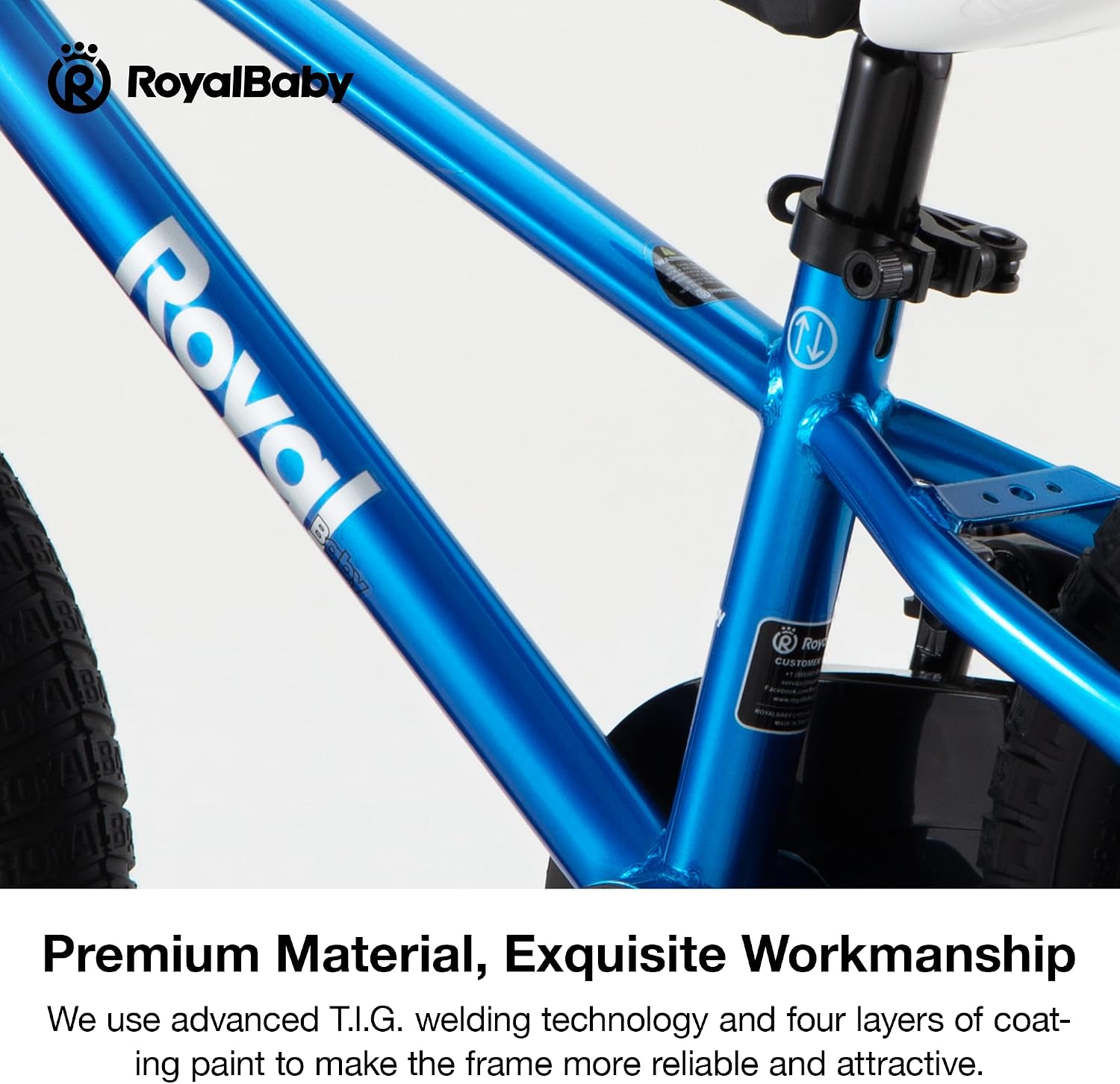 RoyalBaby Kids Bike Freestyle Classic 12 14 16 18 Inch Children Bicycle for Ages 3-10 Years Toddler to Big Kids