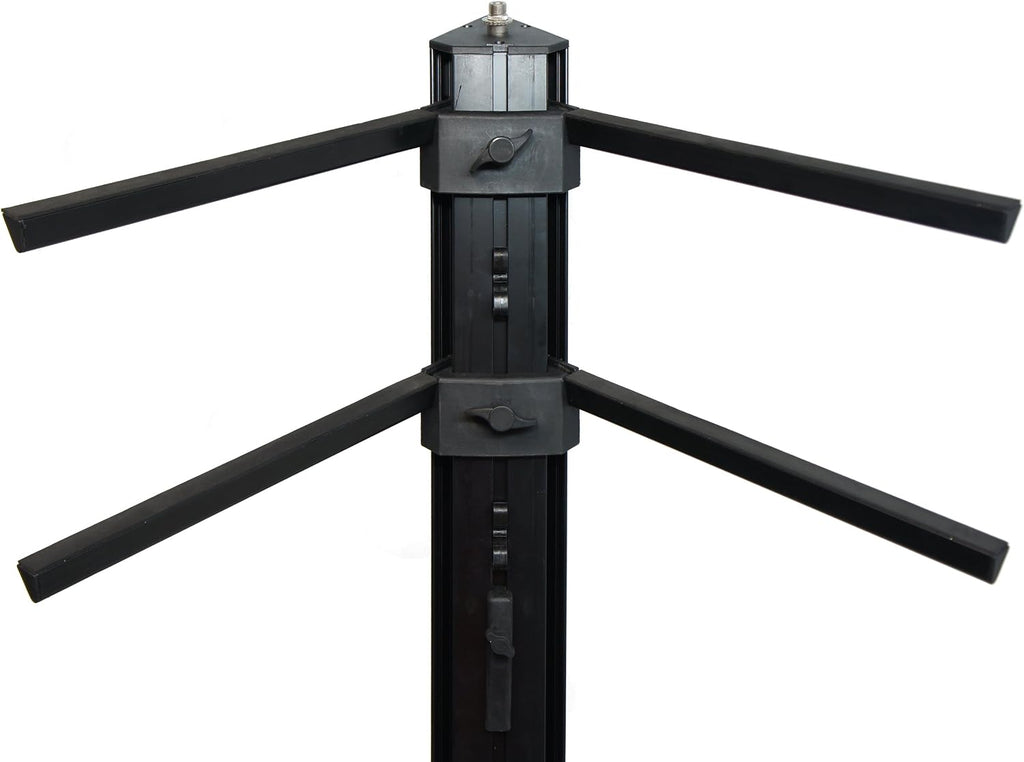 Harmony Audio Professional 2-Tier Column Keyboard Stand with 5/8' Mic Mount Ver2.0