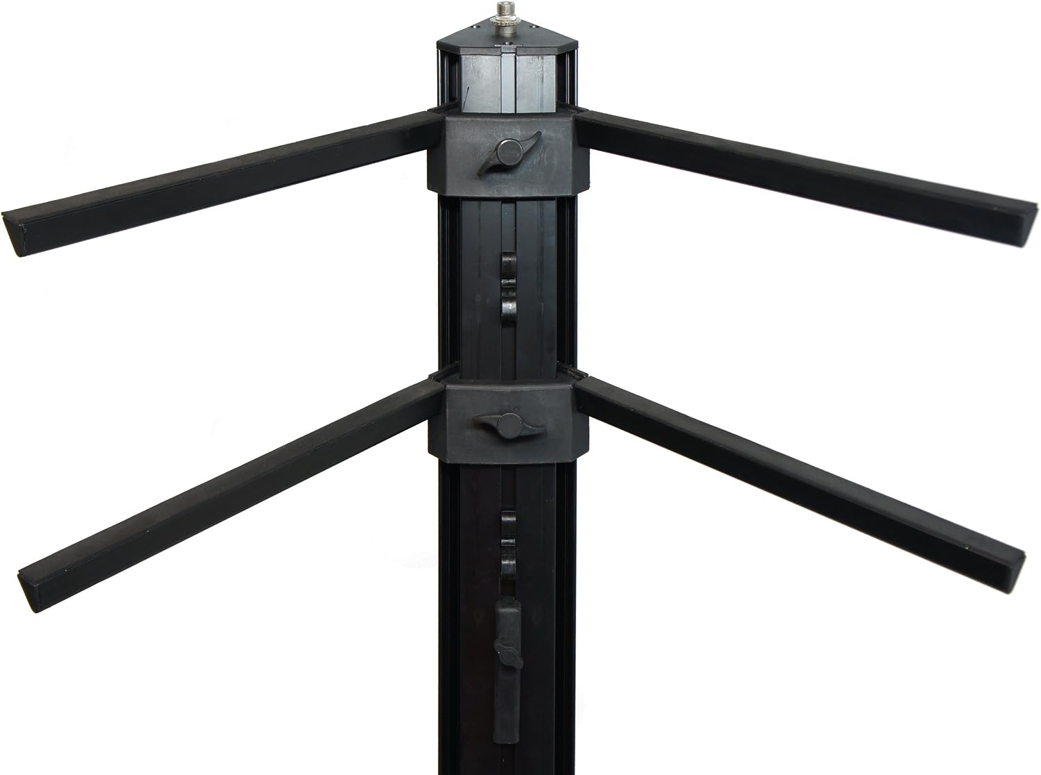 Harmony Audio Professional 2-Tier Column Keyboard Stand with 5/8' Mic Mount Ver2.0