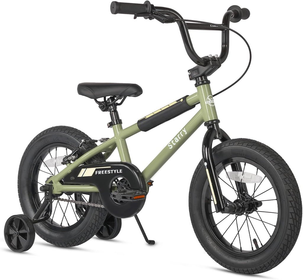 cubsala 12 14 16 18 Inch Kids Bike BMX Style Bicycle with Training Wheels Coaster Brake for 2-10 Years Old Toddlers Boys Girls Multiple Colors