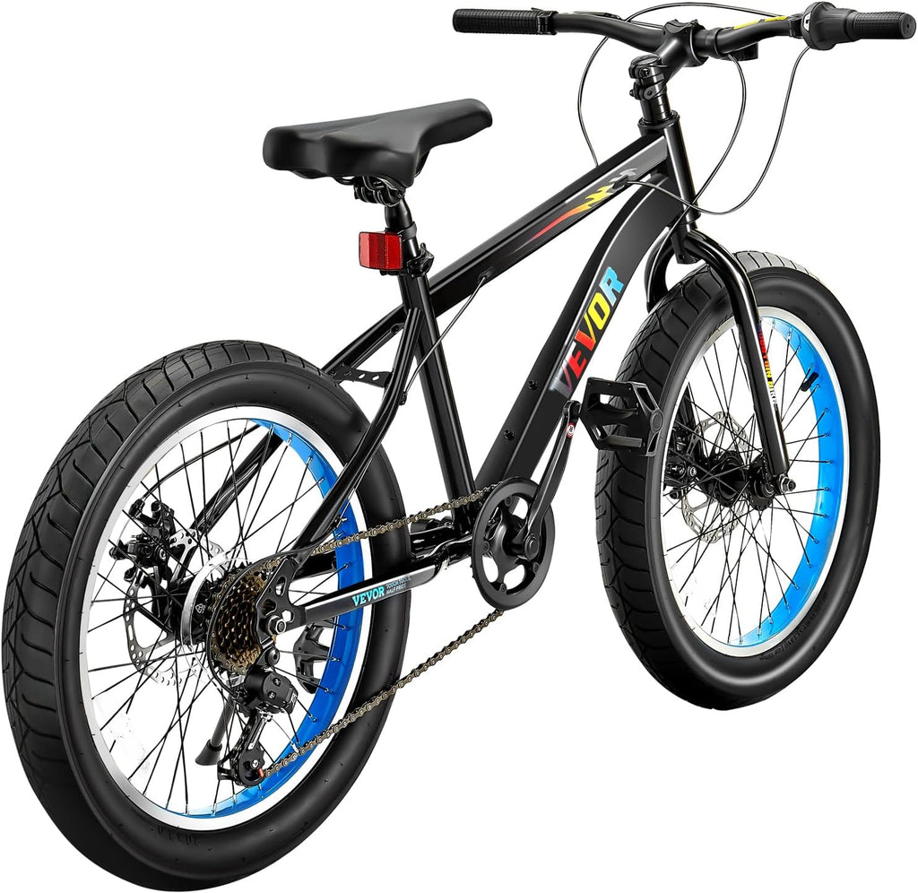 VEVOR Mountain Bike for Men/Women, 20'/26'/29' Sizes, 7/21/24 Speed Twist Shifting, Front or Dual Suspension, Dual Disc Brakes, Comfort Saddle, Sleek Colors