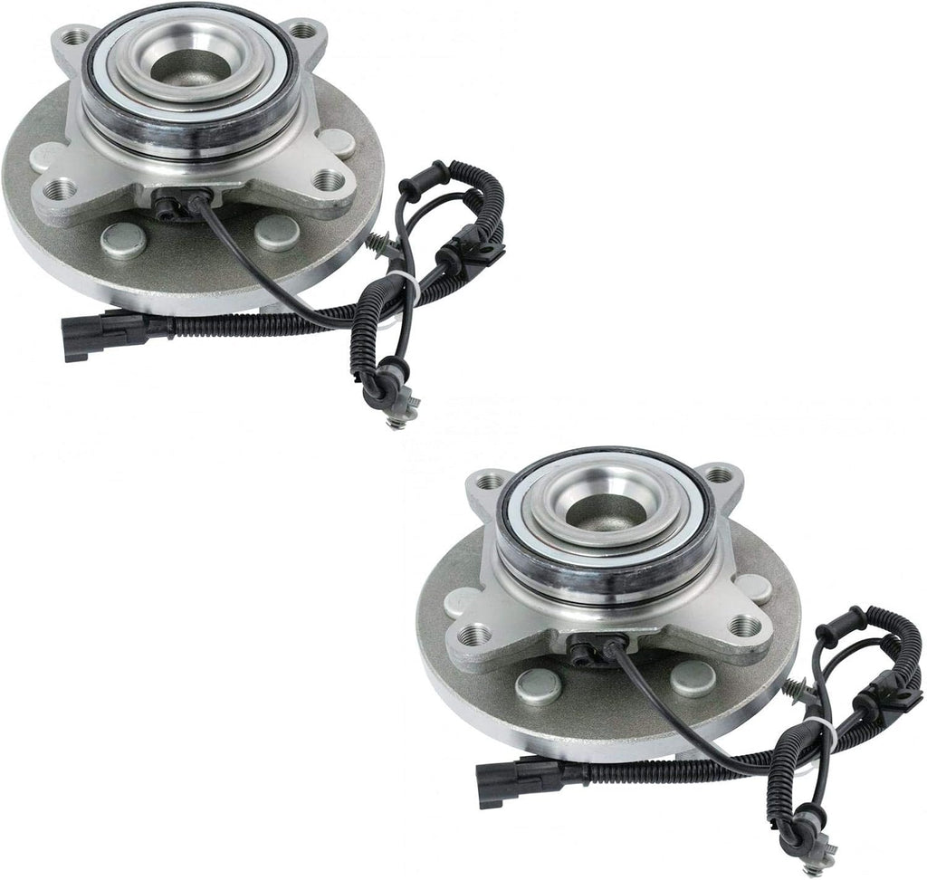 TRQ Front Driver and Passenger Side Wheel Bearing and Hub Assembly Set 2 Piece Compatible with 2015-2017 Ford Expedition Rear Wheel Drive 2015-2017 Lincoln Navigator Rear Wheel Drive