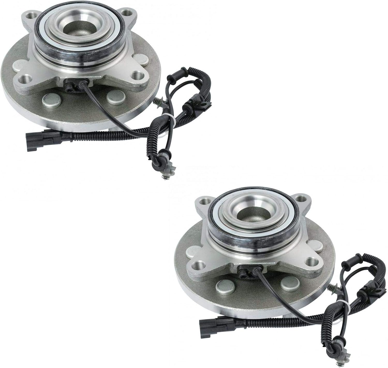 TRQ Front Driver and Passenger Side Wheel Bearing and Hub Assembly Set 2 Piece Compatible with 2015-2017 Ford Expedition Rear Wheel Drive 2015-2017 Lincoln Navigator Rear Wheel Drive