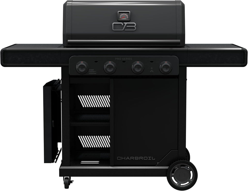 Charbroil Pro Series with Amplifire Infrared Technology 4-Burner Propane Gas Grill and Griddle Cabinet, Black - 463279224