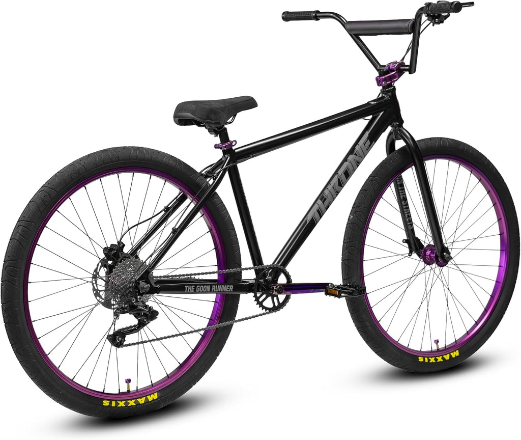 Throne Cycles Goon 29er, DA Goon BMX Bike 24', 26', 27.5', 29' – Single Speed, Single Speed with Disk Brake & 10-Speed Options