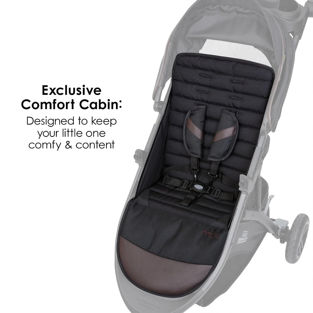 Baby Trend Tango Pro Baby Stroller with Ally 35 Infant Car Seat, Adjustable Canopy, Storage Basket & Cup Holders, Uptown Brown – Lightweight & Foldable Travel System for Toddlers & Infants