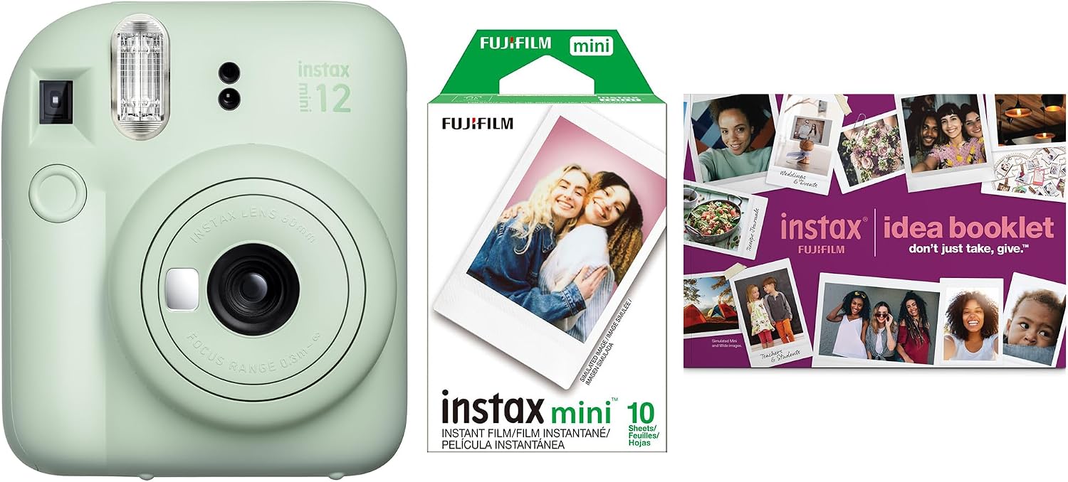 Fujifilm INSTAX MINI 12 Green Bundle 2025