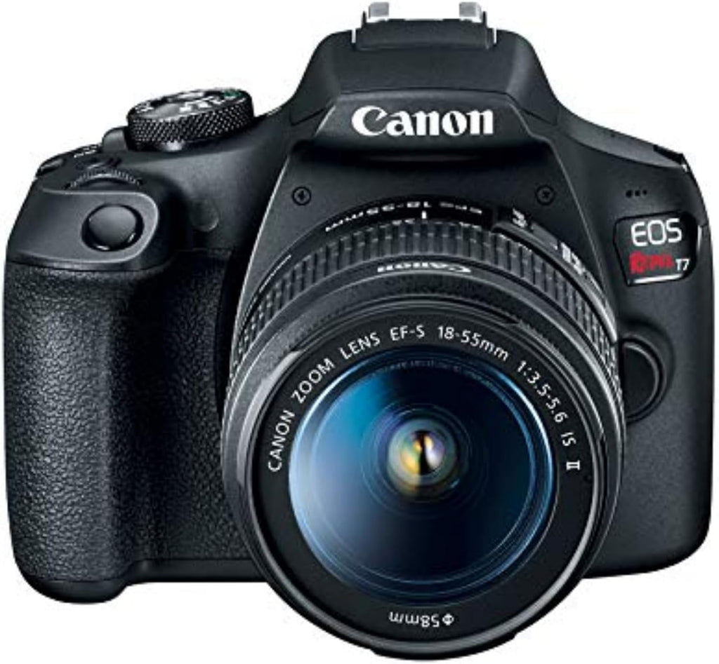Canon EOS Rebel T7 DSLR Camera EF-S 18-55mm f/3.5-5.6 is II Lens Kit, 24.1 Megapixel CMOS (APS-C) Sensor, Full HD Videos, Built-in Wi-Fi, Beginner Photographers, Digital Camera, Black