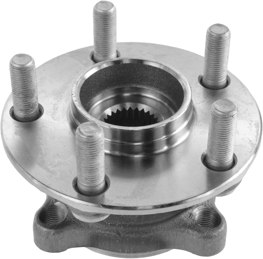 TRQ 2 Piece Front Rear Wheel Bearing & Hub Assembly Set Compatible with 2009-2013 Subaru Forester 2012-2013 Impreza 2010-2014 Legacy Outback