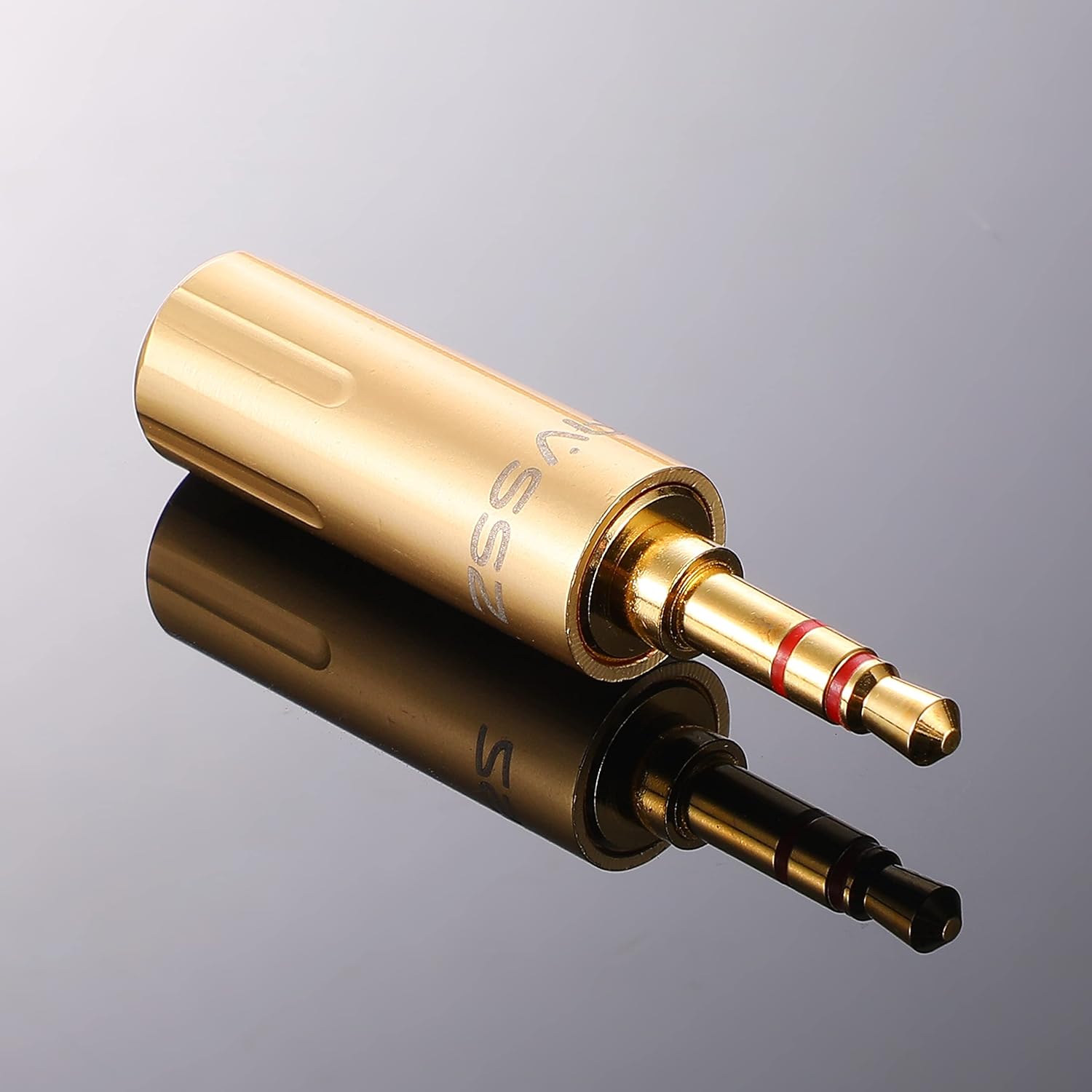 30PCS Jack 3.5 mm 1/8'' Stereo TRS Headphone Line Jack Adapter Audio Plug 3 Pole Plug Connector, Earphone Headset Cable Repair Replacement (3.5mm-1/8'' TRS, Golden Color - Male Jack)