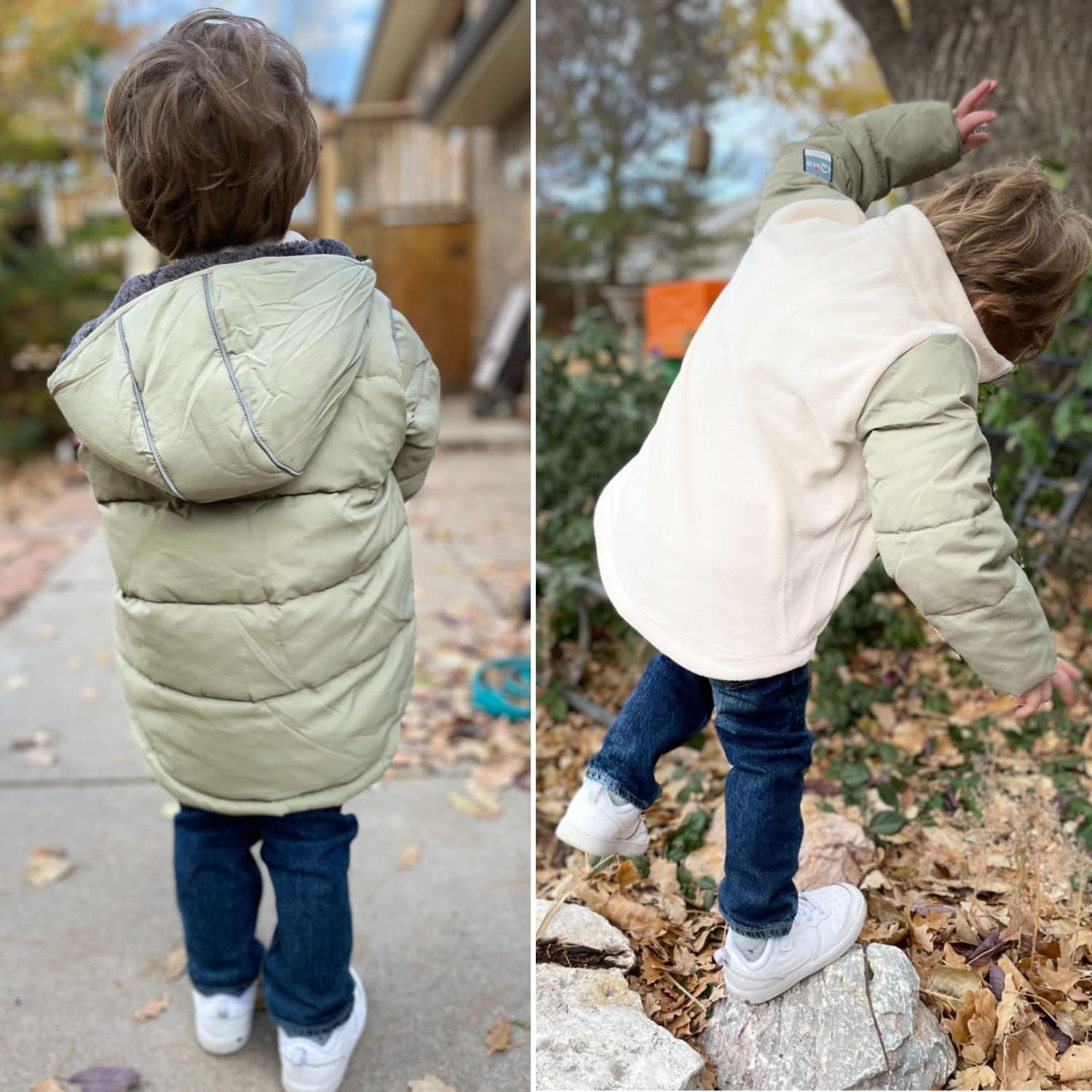 Jariboog Car Seat Coat - 3in1 Toddler Winter Jacket | Boys or Girls | Jacket with Removable Outer Vest