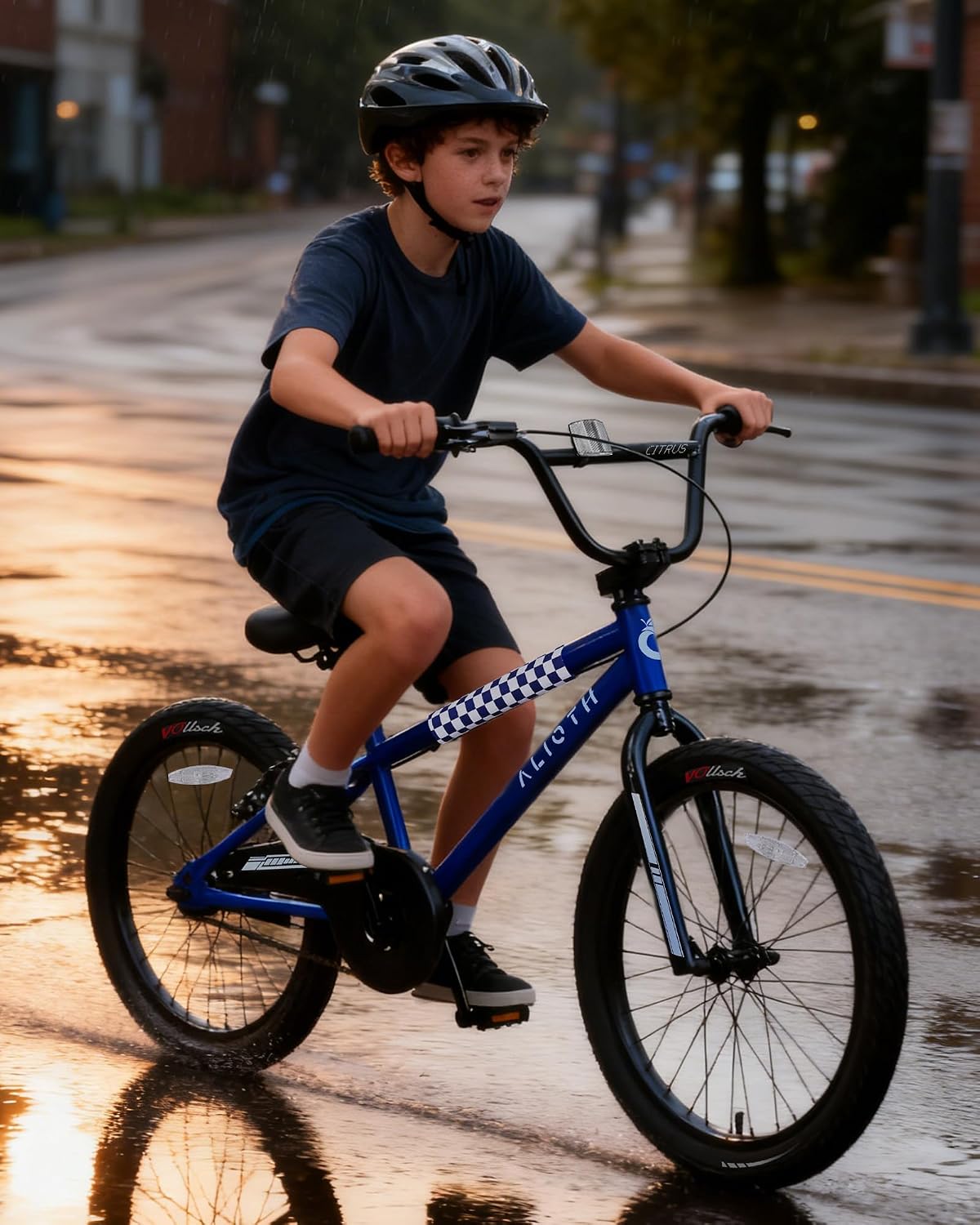 vollsch BMX Style 12 14 16 Inch Kids Bike Training Wheels 20'' Bicycle with Kickstand for 2-14 Years Old Toddlers Boys Girls Coaster Brake Multiple Colors