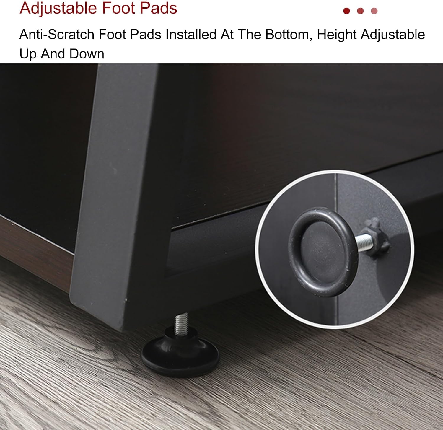 Light Brown AV Cabinet Audio Rack - Media Stand for Home/Office/Theater, Stereo Cabinet & Audio Tower for DVD Players, 82cm/32.3in - Stylish & Functional Storage Solution