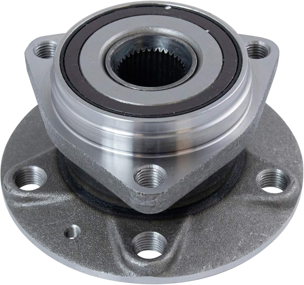 TRQ 2 Piece Front Rear Wheel Bearing & Hub Assembly Set with ABS Sensor Compatible with 2015-2020 Audi A3 A3 Quattro 2017-2018 A3 Sportback e-tron 2019-2023 Q3 2022-2023 RS3 S3 2016-2023 TT Quattro 2