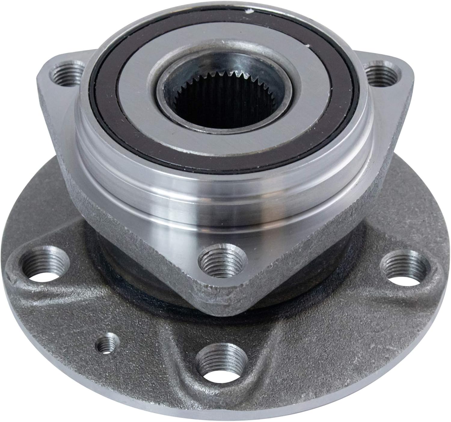 TRQ 2 Piece Front Rear Wheel Bearing & Hub Assembly Set with ABS Sensor Compatible with 2015-2020 Audi A3 A3 Quattro 2017-2018 A3 Sportback e-tron 2019-2023 Q3 2022-2023 RS3 S3 2016-2023 TT Quattro 2