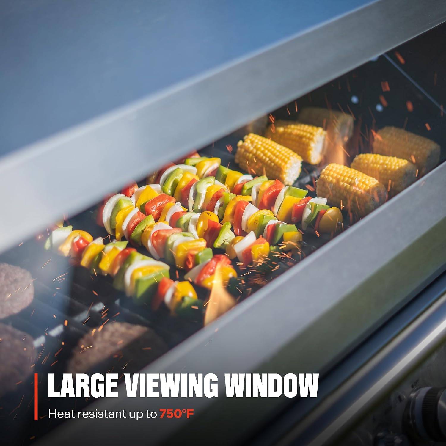 Monument Grills 6+1 Burner Smart Tech Propane Gas Grill, Denali 605Pro Stainless Steel Grill 78,000 BTU Outdoor Patio Barbecue Grill with Side Sear Burner, Knob Control, Cover and Rotisserie Kit