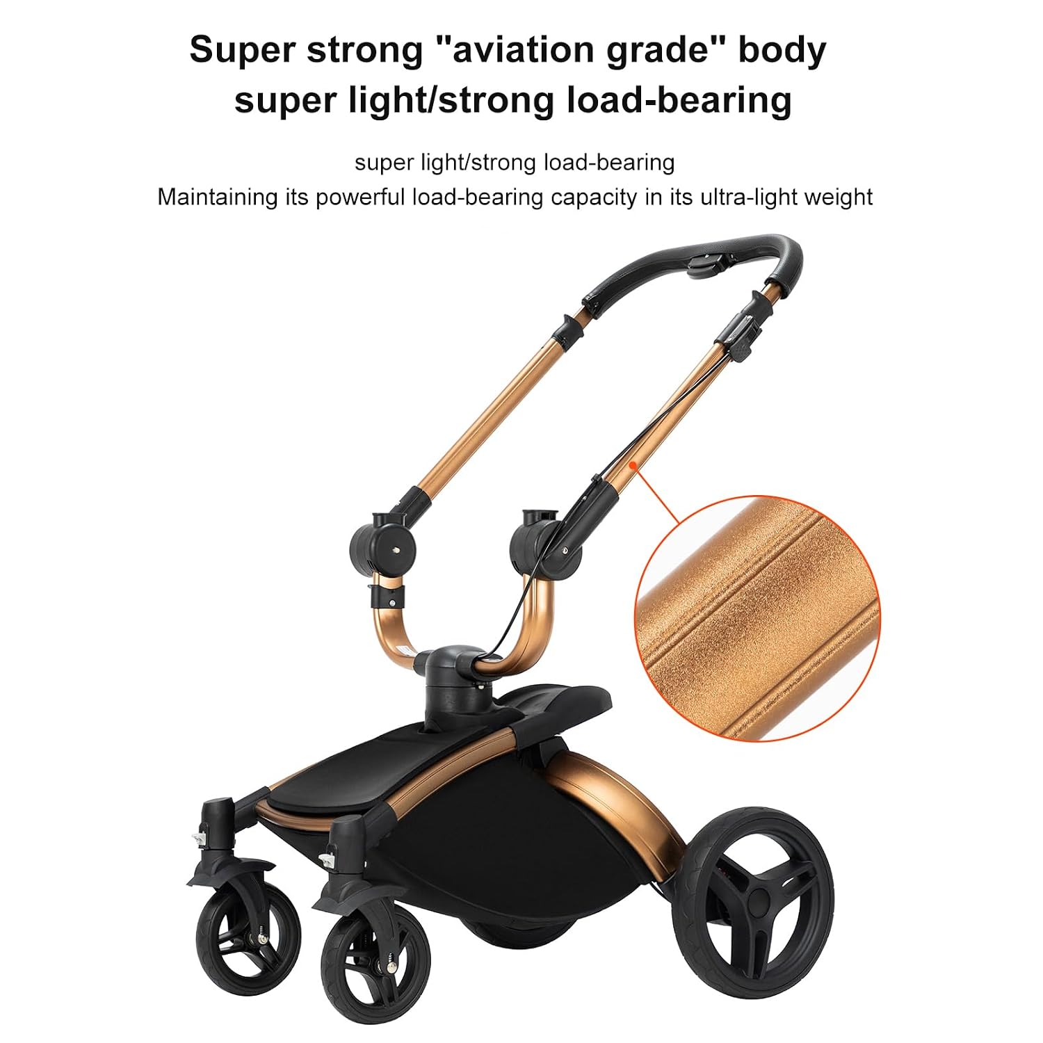 Convertible Baby Stroller with Bassinet, 360° Rotation, Triple Shock Absorption, Foldable, Safe & Comfortable, Aesthetic Pushchair for Newborn Infant Toddler Aged 0-36 Months (Black)
