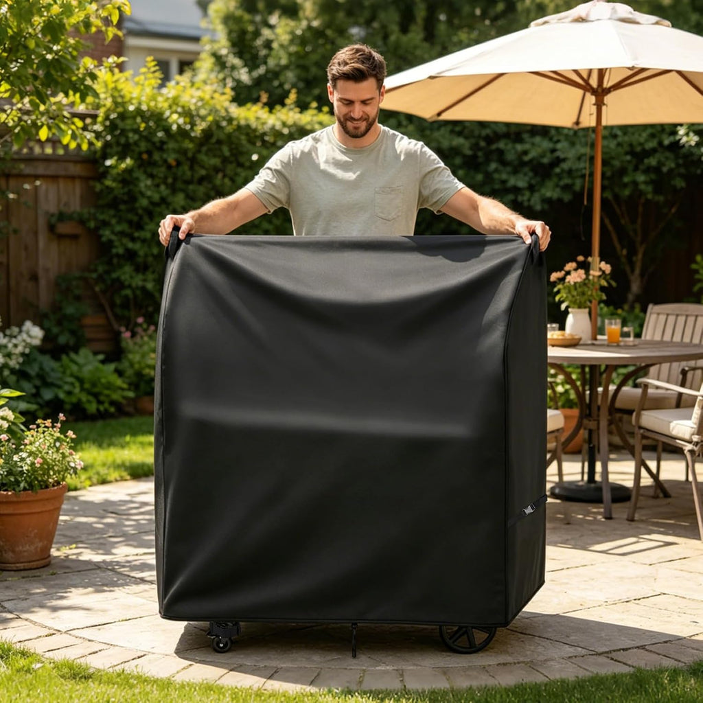 Santa Maria Grill Cover for Backyard Discovery Argentine Wood Fire & Charcoal BBQ Grill, Waterproof Heavy Duty BBQ Cover-24 D x 112' W x 64' H
