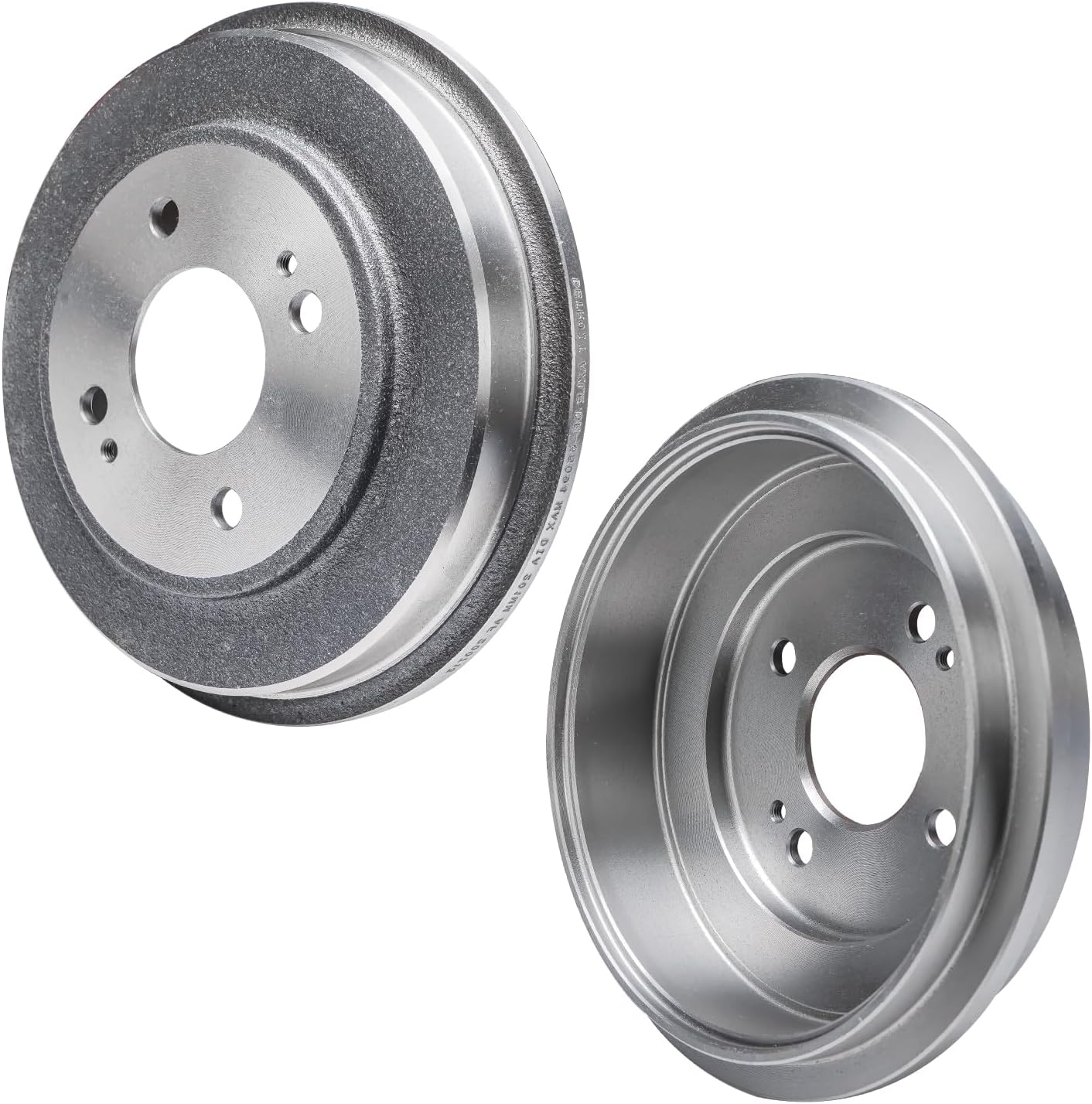 Detroit Axle - Brake Kit for 2009-2013 Honda Fit Front Disc Brake Rotors Ceramic Brakes Pads 2010 2011 2012 Replacement Brake Drums Brake Shoes
