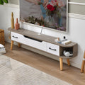TV Table Unit for TVs, Wall Mounted TV Cabinet Floating TV Shelf Wall Shelf Entertainment Center Storage Cabinet Book Shelf Media Gaming TV Console Goods Rack Audio-visual Equipment Shelves 150cm
