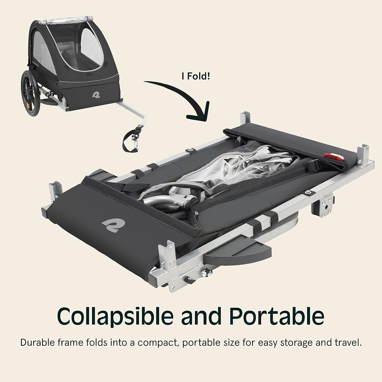 Retrospec Rover Kids Bicycle Trailer Single and Double Passenger Children's Foldable