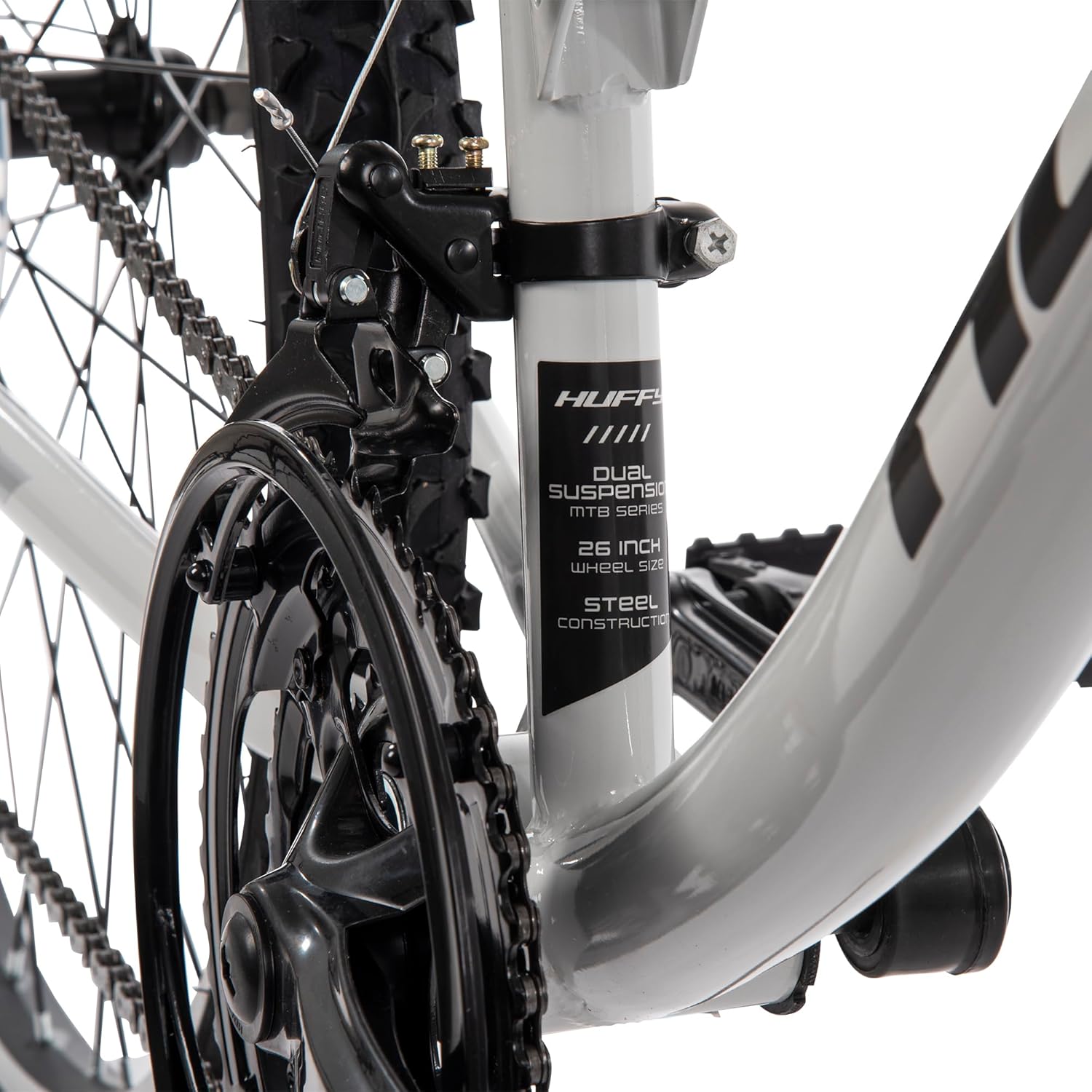Huffy Stone Mountain Bike for Men and Women, 20'/24'/26', 6-Speed (20') or 21-Speed, Front or Dual Suspension (Varies), Multiple Colors, Adjustable Saddle, Shimano Equipped, All-Terrain Tires