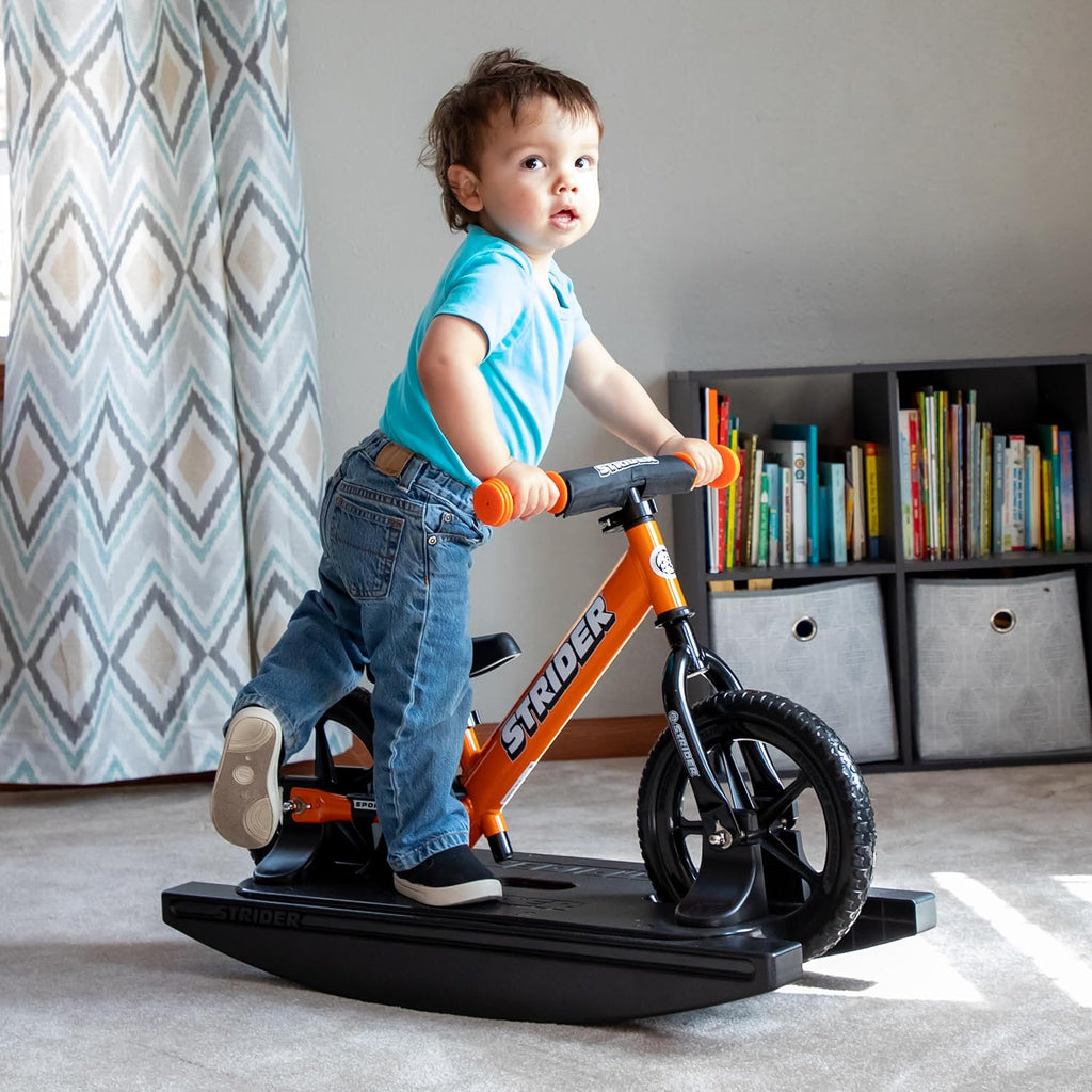 Strider Sport 2-in-1 Rocking Bike - Helps Teach Baby How to Ride a Balance Bicycle - for Kids 6 Months to 4 Years - Easy Assembly & Adjustments