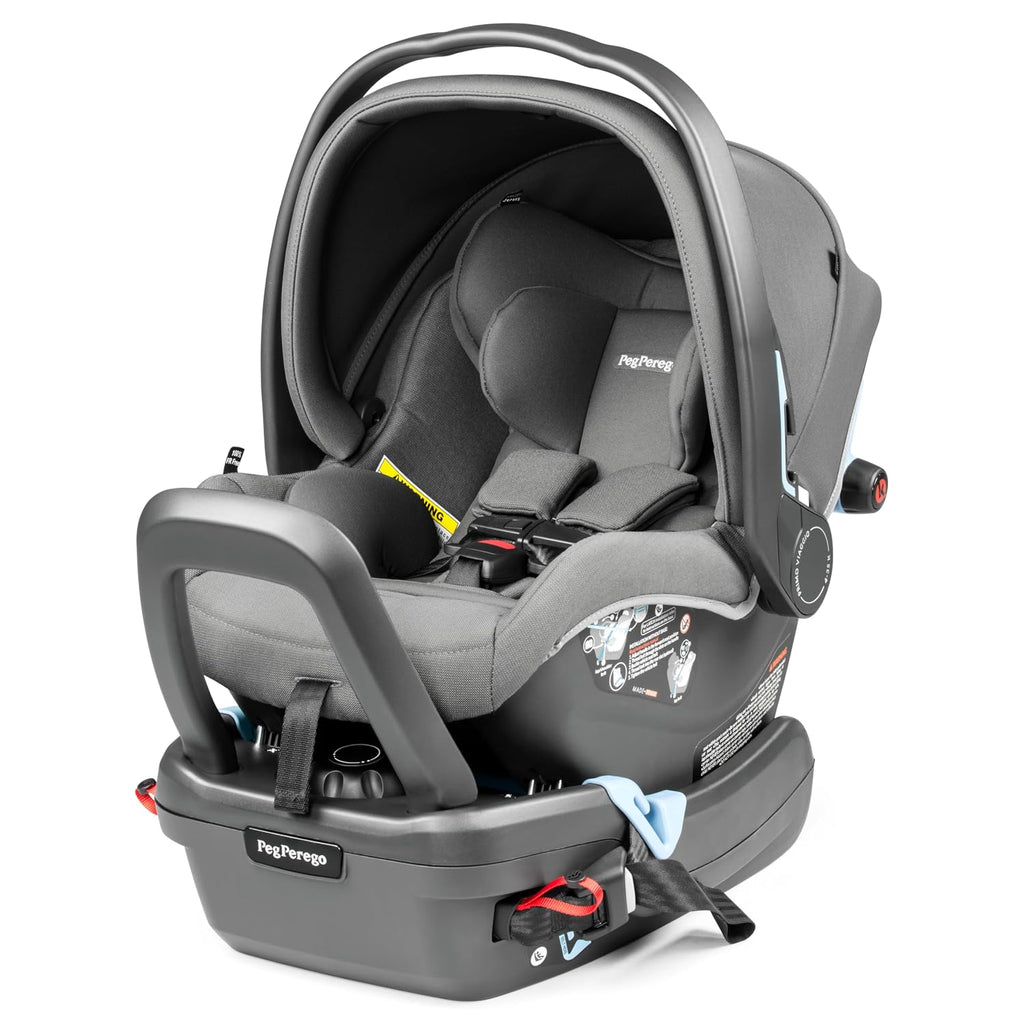 Peg Perego Primo Viaggio - Rear Facing Infant Car Seat - for Babies 4 to 30 lbs - Made in Italy - Mercury (Grey)