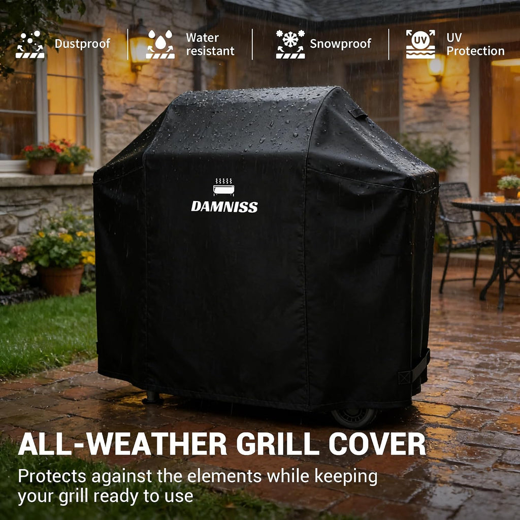 DAMNISS Electric Wood Pellet Grill 8 In 1 BBQ Grills for Outdoor Grill with Auto Feed & PID Temperature Control (180-450°F)456 Sq.In Cook Area Smoker Gills for Backyard New House Gifts
