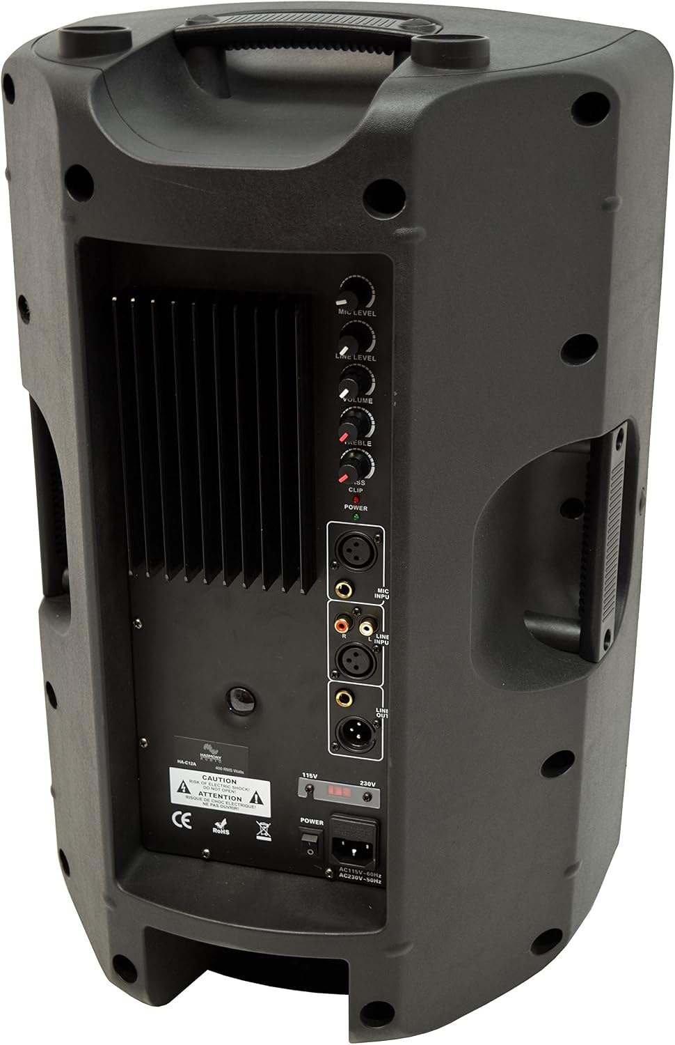 Harmony Audio HA-C12A Pro DJ Concert Series 12' Powered 800W PA Speaker Cabinet