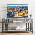 GarveeHome 65 in TV Stand for TV up to 75 in, Entertainment Center with Open Storage Shelves, TV Media Console Table with Quadruple-Tube Support for Living Room, Bedroom - 65 in Grey