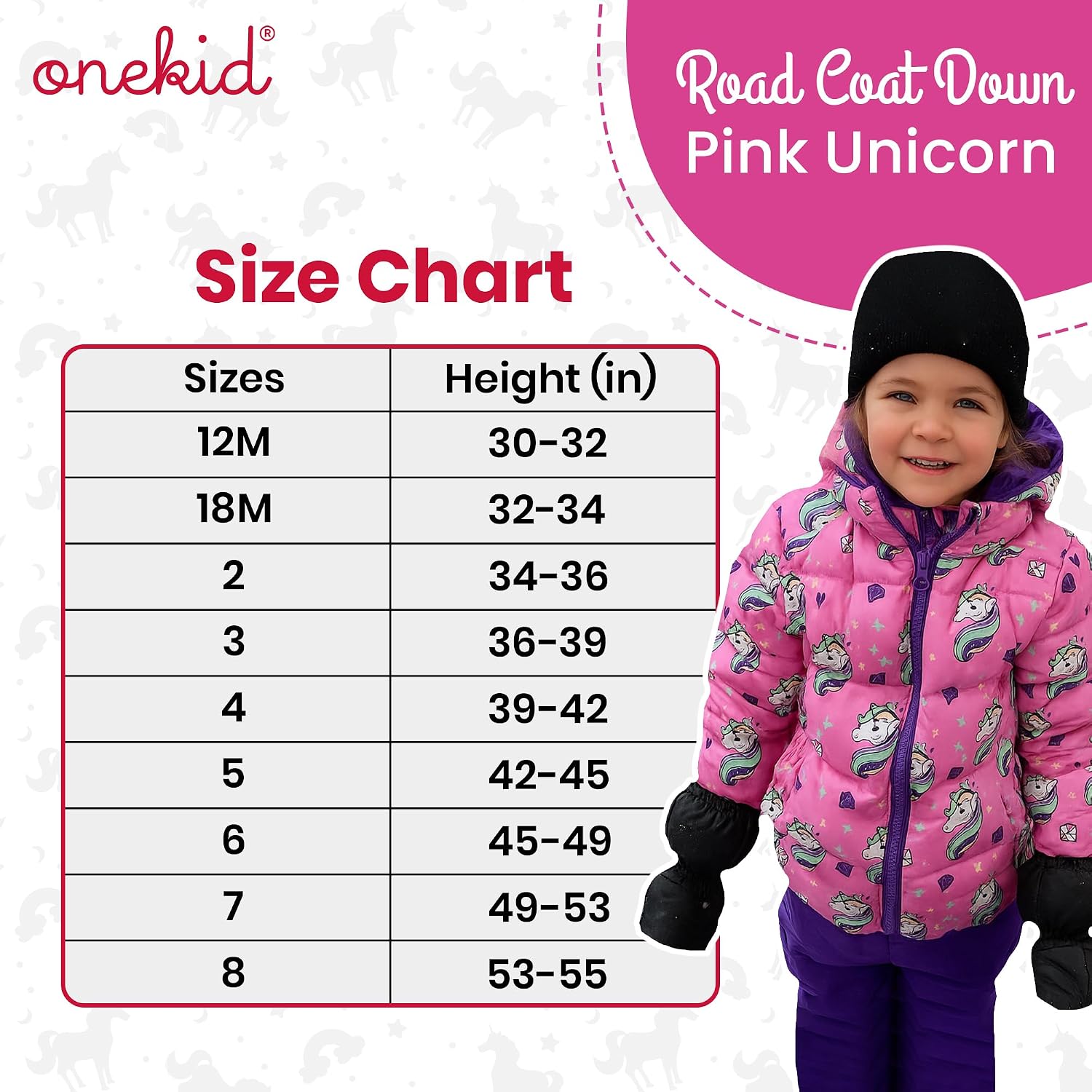 ONE KID The Road Coat Down | Car Seat Safe Winter Jacket | Crash Tested | Unisex | 12 Months-8 Years