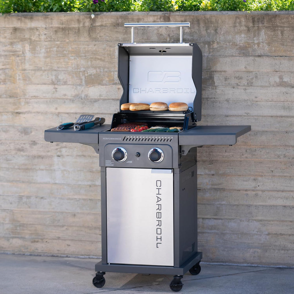 Charbroil Performance Series 2-Burner Gas Grill Cabinet, Stainless Steel - 463638125