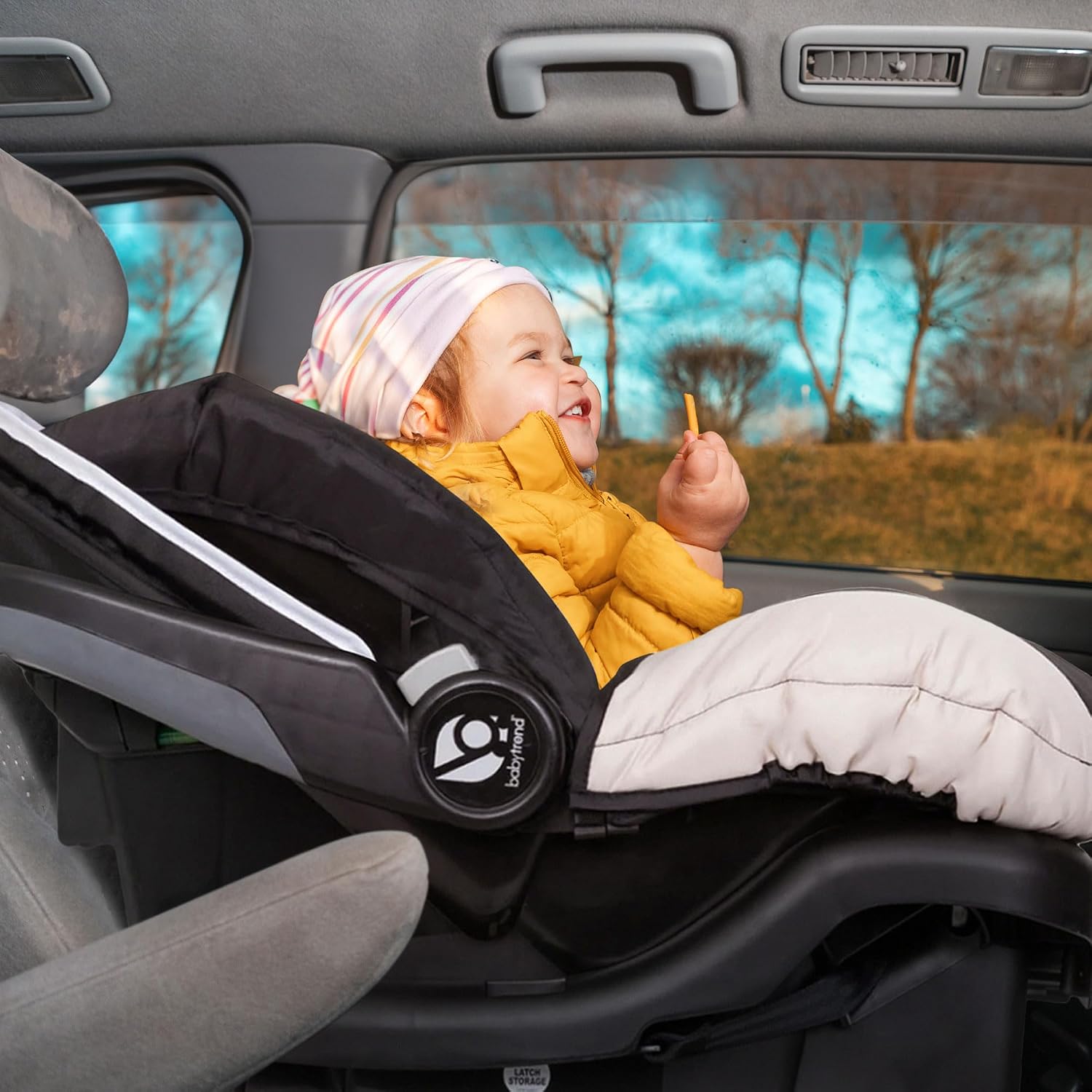 Baby Trend Infant and Toddler Double Stroller & 2 Car Seat Combo, 3 Pc Set, Khaki - Portable and Lightweight Stroller Duo and Car Seat Travel System Tandem