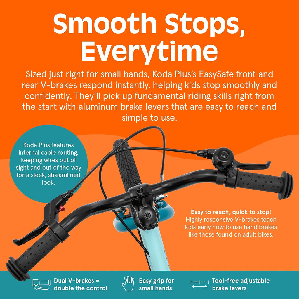 Retrospec Koda Plus Kids Bike for Boys & Girls Ages 4-6 Years - Children's Bicycle, Adjustable Seat & Handlebars