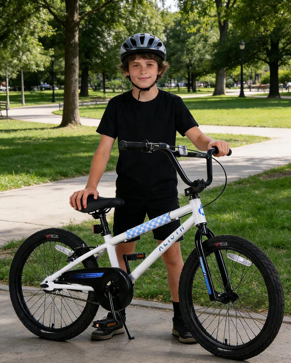 vollsch BMX Style 12 14 16 Inch Kids Bike Training Wheels 20'' Bicycle with Kickstand for 2-14 Years Old Toddlers Boys Girls Coaster Brake Multiple Colors